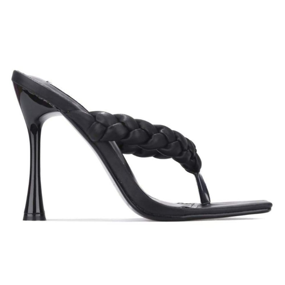 Cape Robbin TIBI Braided Sandal Heel